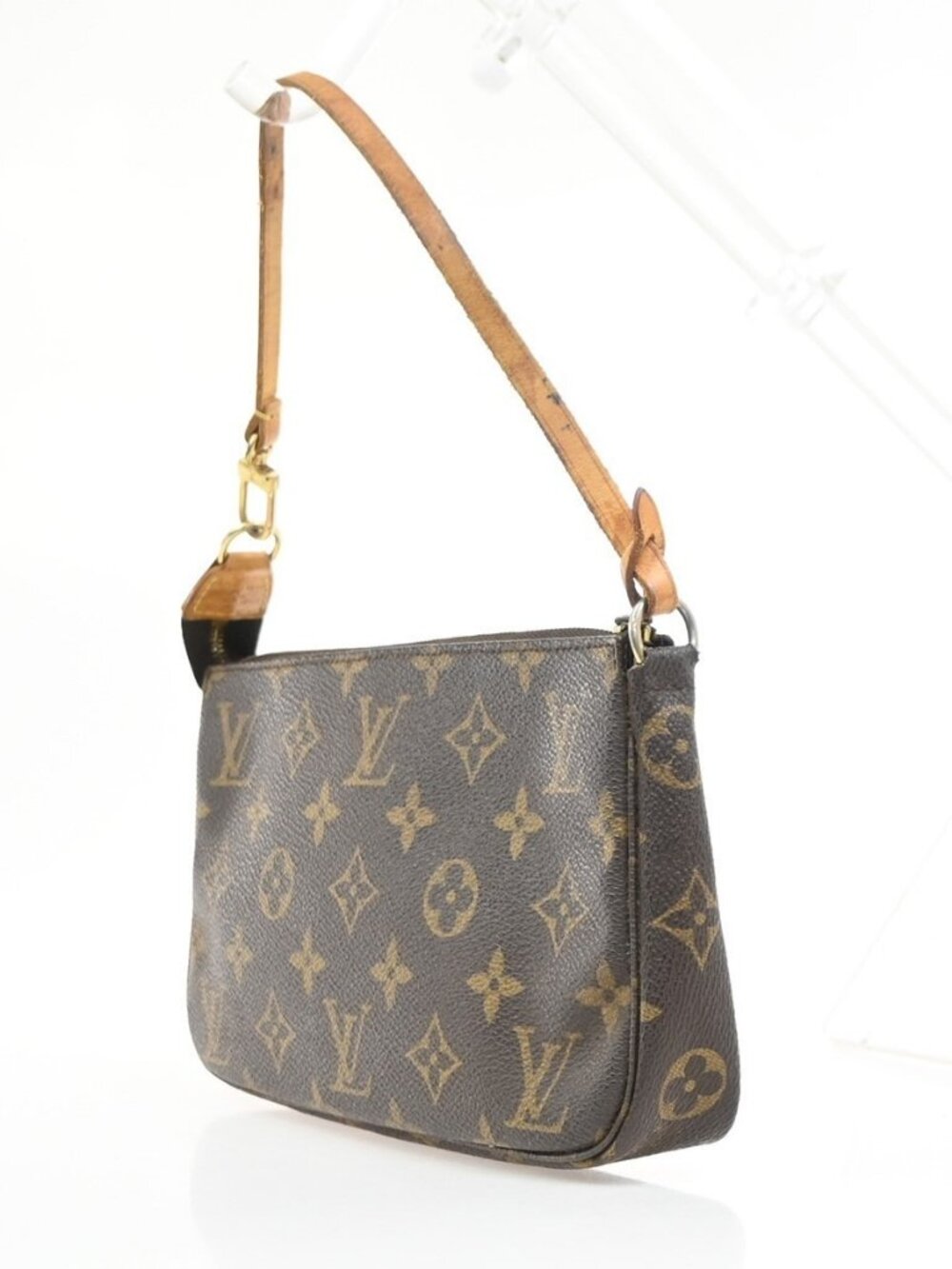 LOUIS VUITTON Pochette Accessoires Hand Bag Monogram Leather BN M51980 85MA488 - Picture 4 of 16